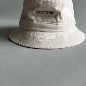 Jacquemus Cream Bucket Hat